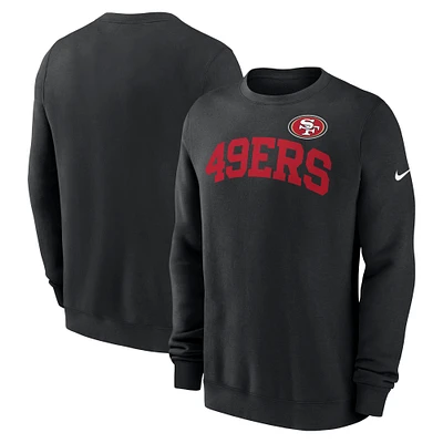 Sweat-shirt à capuche Nike San Francisco 49ers Club pour homme noir