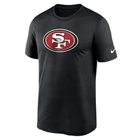 T-shirt Nike noir San Francisco 49ers Legend Logo Performance pour homme