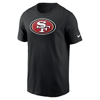 T-shirt Nike noir avec logo principal des 49ers de San Francisco pour homme