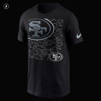 San Francisco 49ers Nike Reflective Long Sleeve T Shirt - Mens