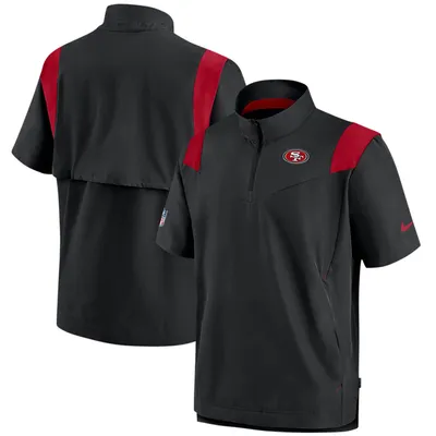 Lids San Francisco 49ers Starter Thursday Night Gridiron Raglan Half-Zip  Hooded Jacket - White/Scarlet