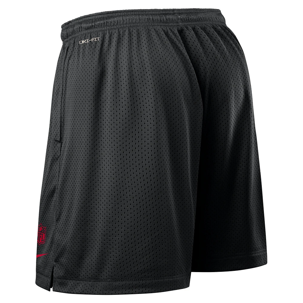 Men's Nike Black San Francisco 49ers Sideline Reversible Performance Shorts