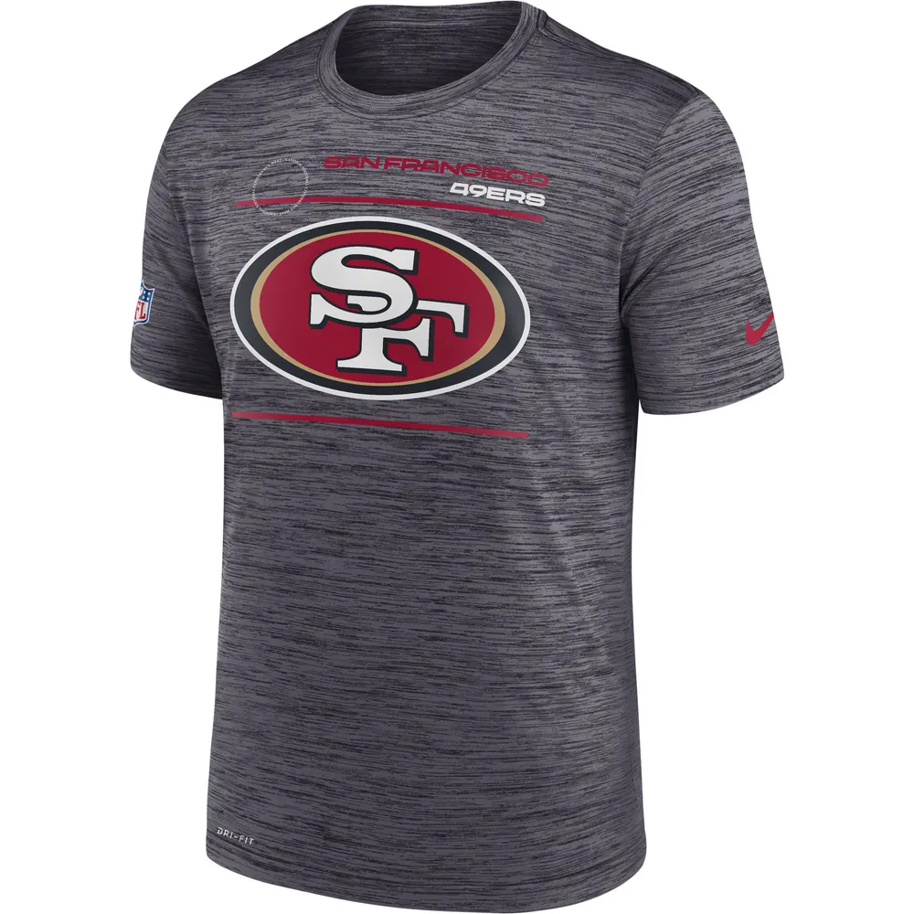 Nike Men's Dri-Fit Sideline Velocity (NFL San Francisco 49ers) Long-Sleeve T-Shirt in Grey, Size: Large | 00KX06G73-078