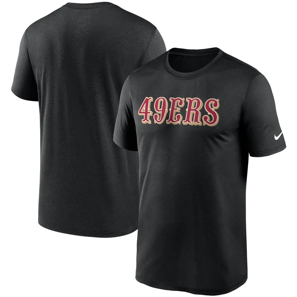 Men's Fanatics Branded White San Francisco 49ers Team Lockup Logo T-Shirt