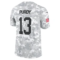 Men's Nike Brock Purdy Arctic Camo San Francisco 49ers 2024 Salute to Service Limited Jersey