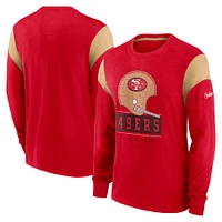 T-shirt à manches longues Nike Cardinal San Francisco 49ers Rewind Playback pour homme