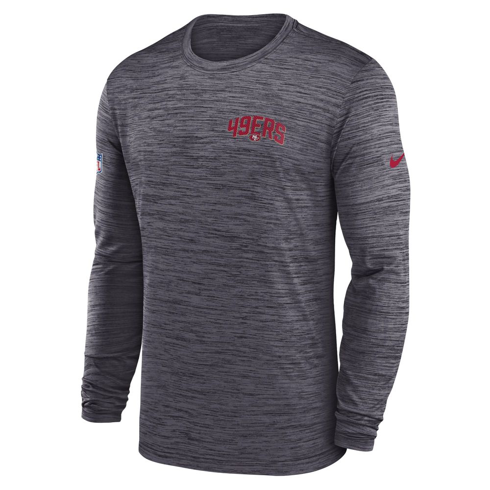 Nike Men's Nike Charcoal San Francisco 49ers Sideline Velocity