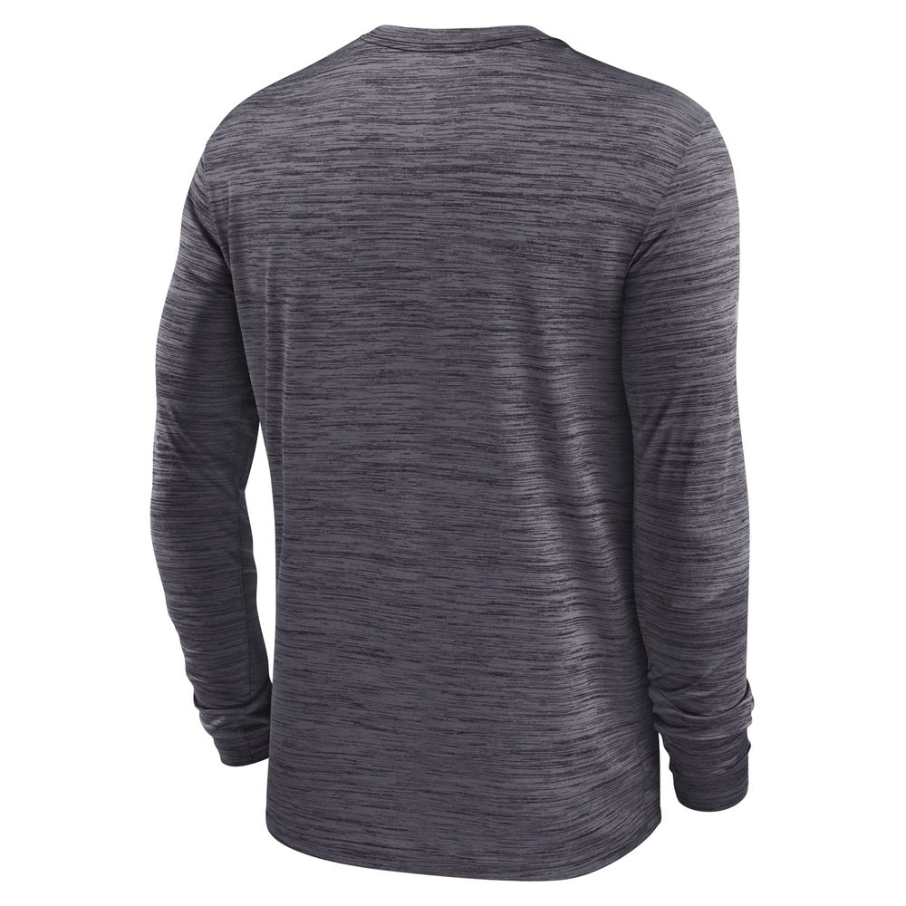 Nike Men's Dri-Fit Sideline Velocity (NFL San Francisco 49ers) Long-Sleeve T-Shirt in Grey, Size: XL | 00KX06G73-078