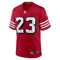 Men's Nike Christian McCaffrey Scarlet San Francisco 49ers Alternate Game Player Jersey