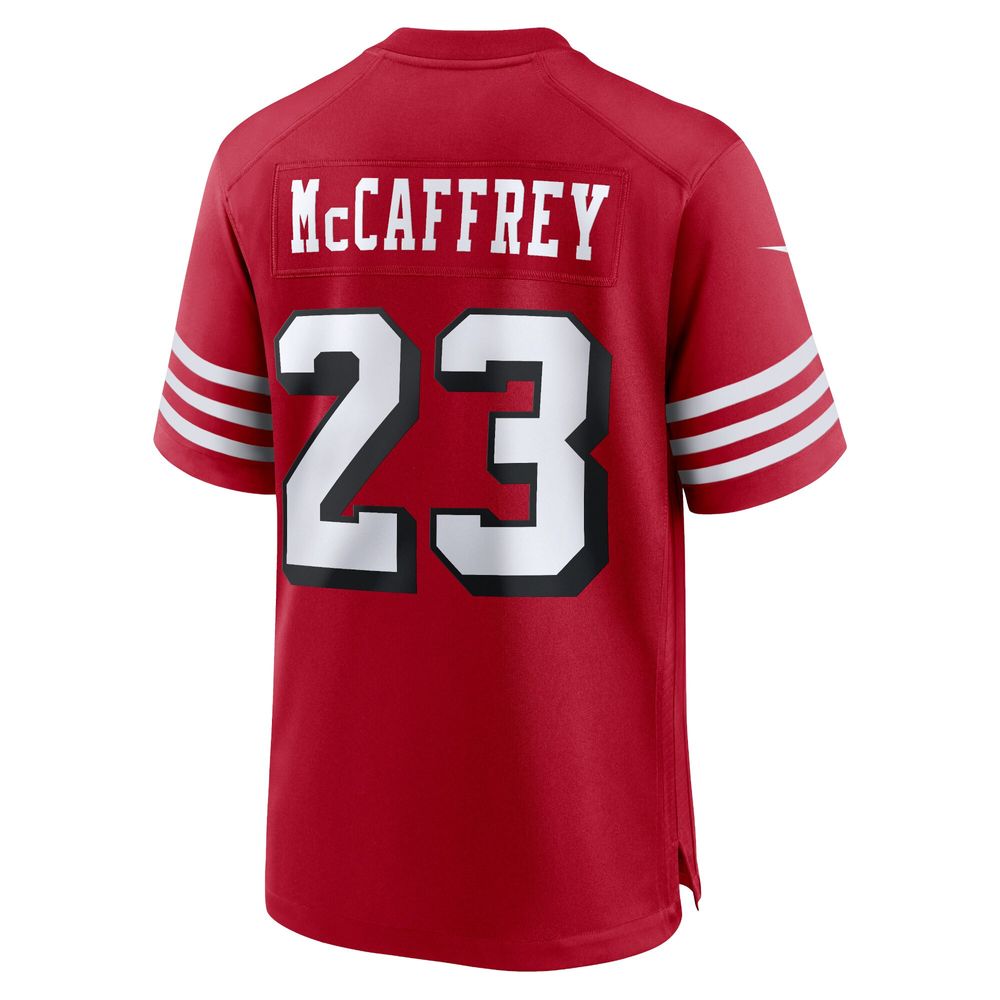 Men's Nike Christian McCaffrey Scarlet San Francisco 49ers Alternate Game Player Jersey