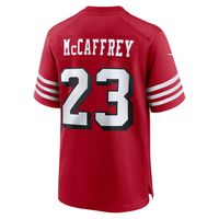 Men's Nike Christian McCaffrey Scarlet San Francisco 49ers Alternate Game Player Jersey