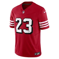 Men's Nike Christian McCaffrey Scarlet San Francisco 49ers Vapor F.U.S.E. Limited Jersey