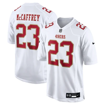 Maillot de jeu mode Nike Christian McCaffrey Tundra blanc San Francisco 49ers pour homme