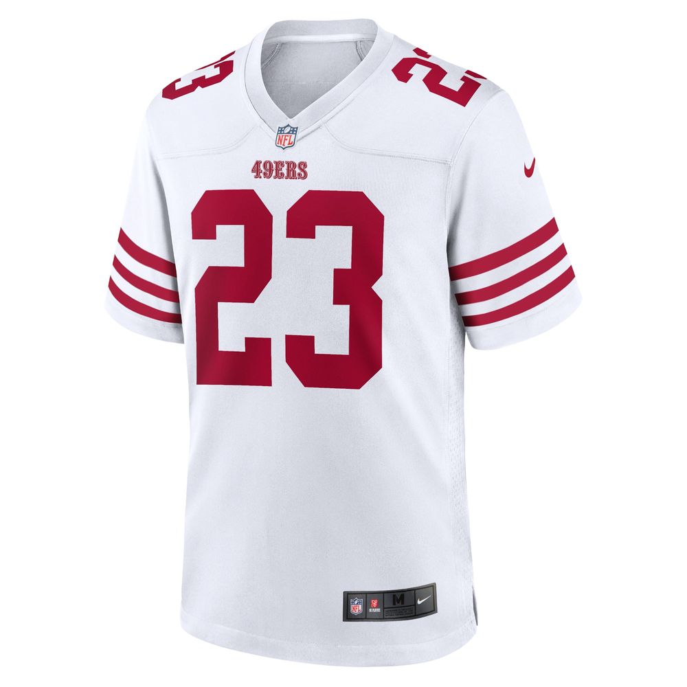 Men's Nike Christian McCaffrey White San Francisco 49ers Game Player Jersey