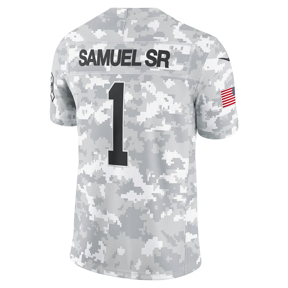 Maillot Nike Deebo Samuel Sr Arctic Camo San Francisco 49ers 2024 Salute to Service Limited pour homme