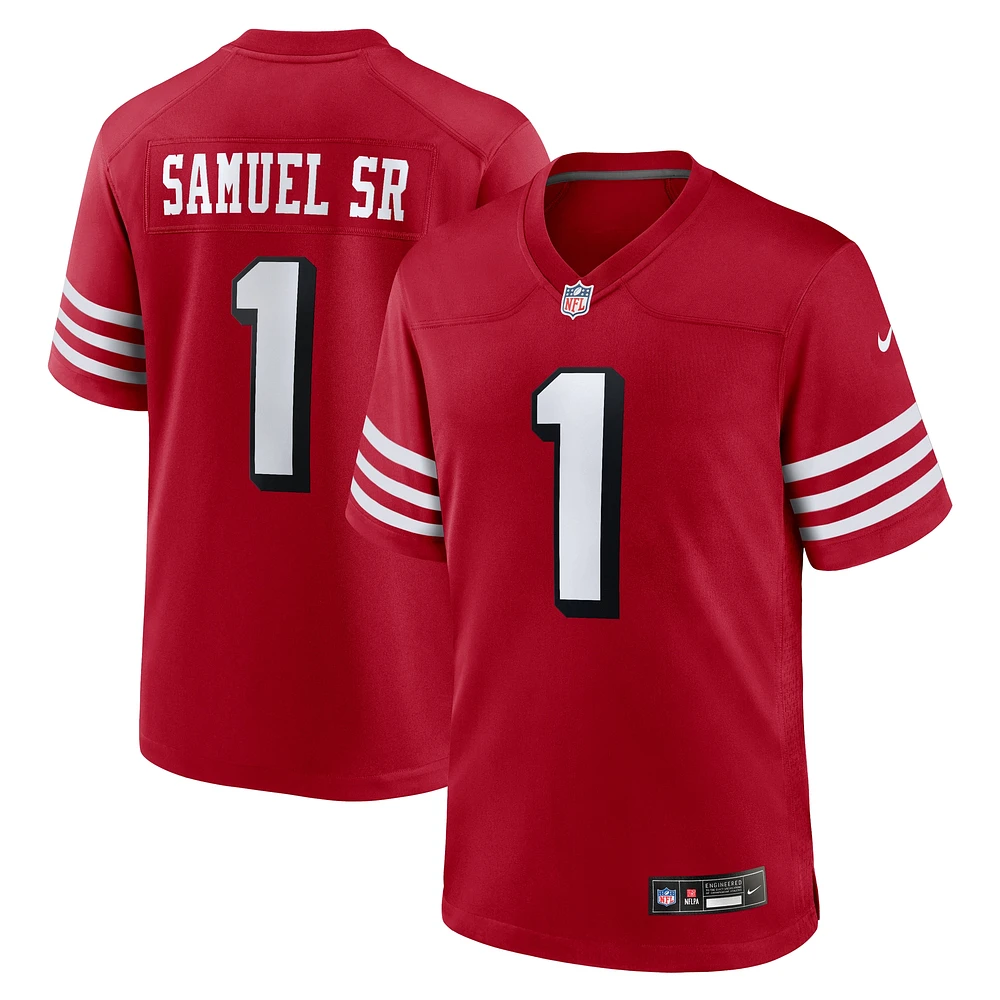 Maillot de match alternatif Nike Deebo Samuel Sr Scarlet des 49ers San Francisco pour homme