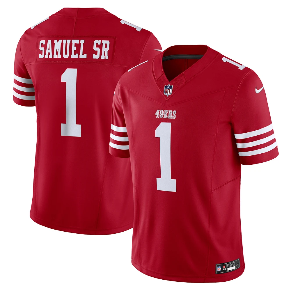 Maillot Nike Deebo Samuel Sr Scarlet San Francisco 49ers Vapor F.U.S.E. Limited pour homme