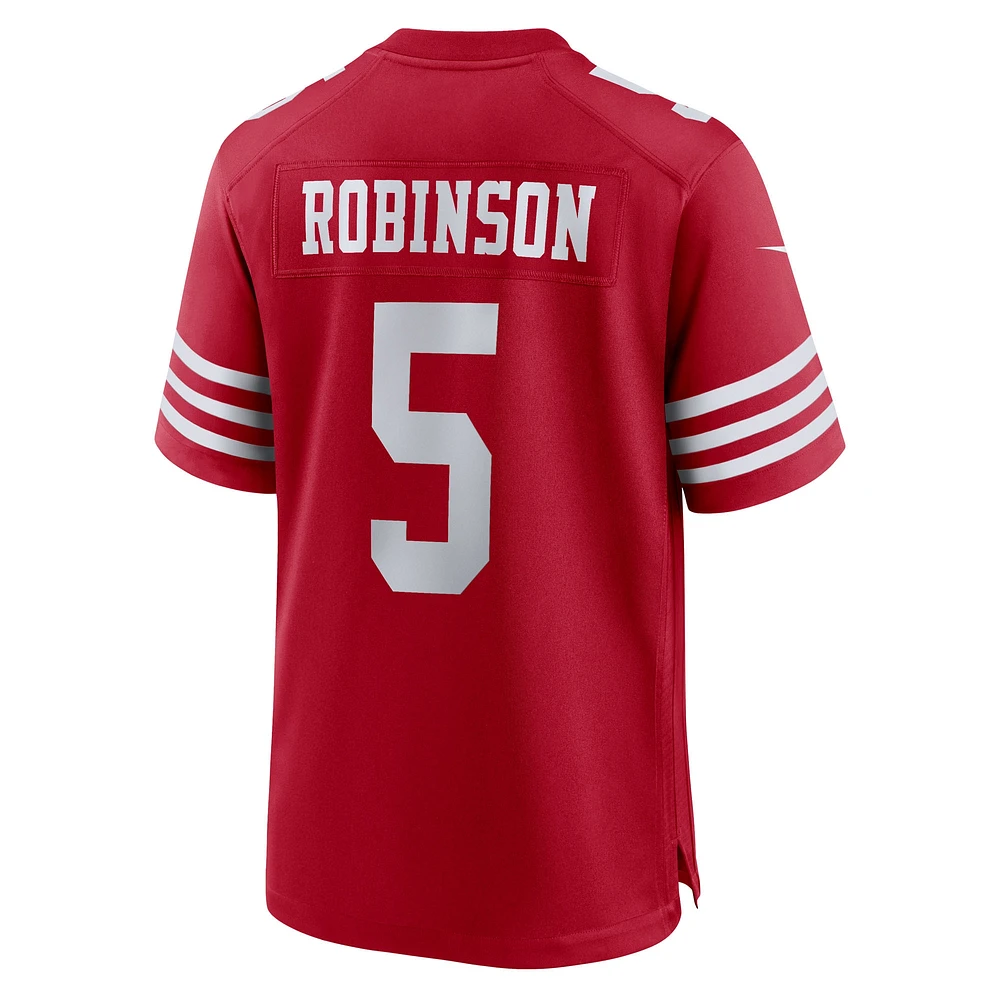 Men's Nike Demarcus Robinson  Scarlet San Francisco 49ers Team Game Jersey
