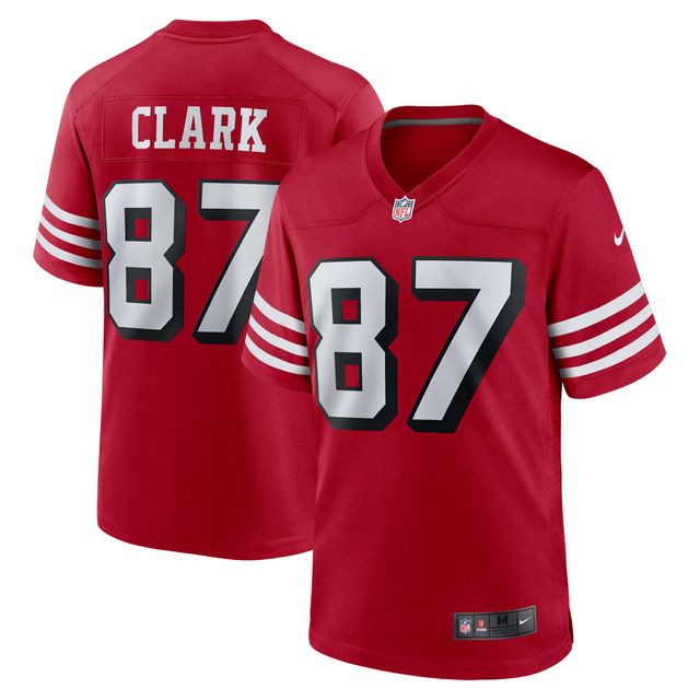 Maillot Nike pour homme Dwight Clark Scarlet San Francisco 49ers Retired Alternate Game