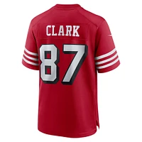 Maillot Nike Dwight Clark Scarlet pour homme, joueur retraité des 49ers de San Francisco, match alternatif