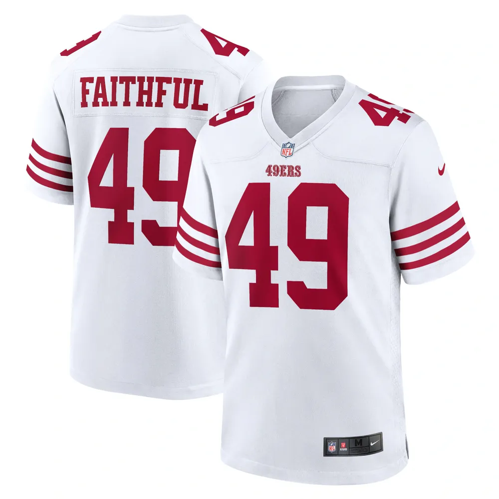 Lids Faithful 49 San Francisco 49ers Nike Player Game Jersey - White