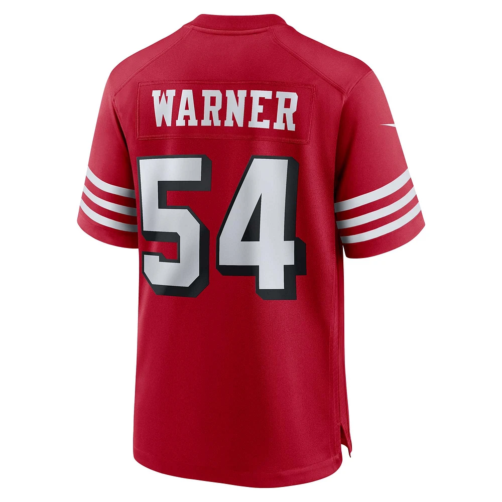 Men's Nike Fred Warner Scarlet San Francisco 49ers Alternate Game Jersey