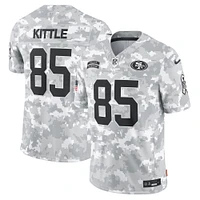 Maillot Nike George Kittle Arctic Camo San Francisco 49ers 2024 Salute to Service Limited pour homme