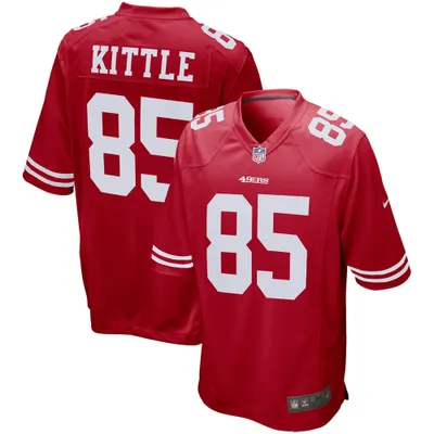 Men's Nike George Kittle Scarlet San Francisco 49ers Player Game Jersey