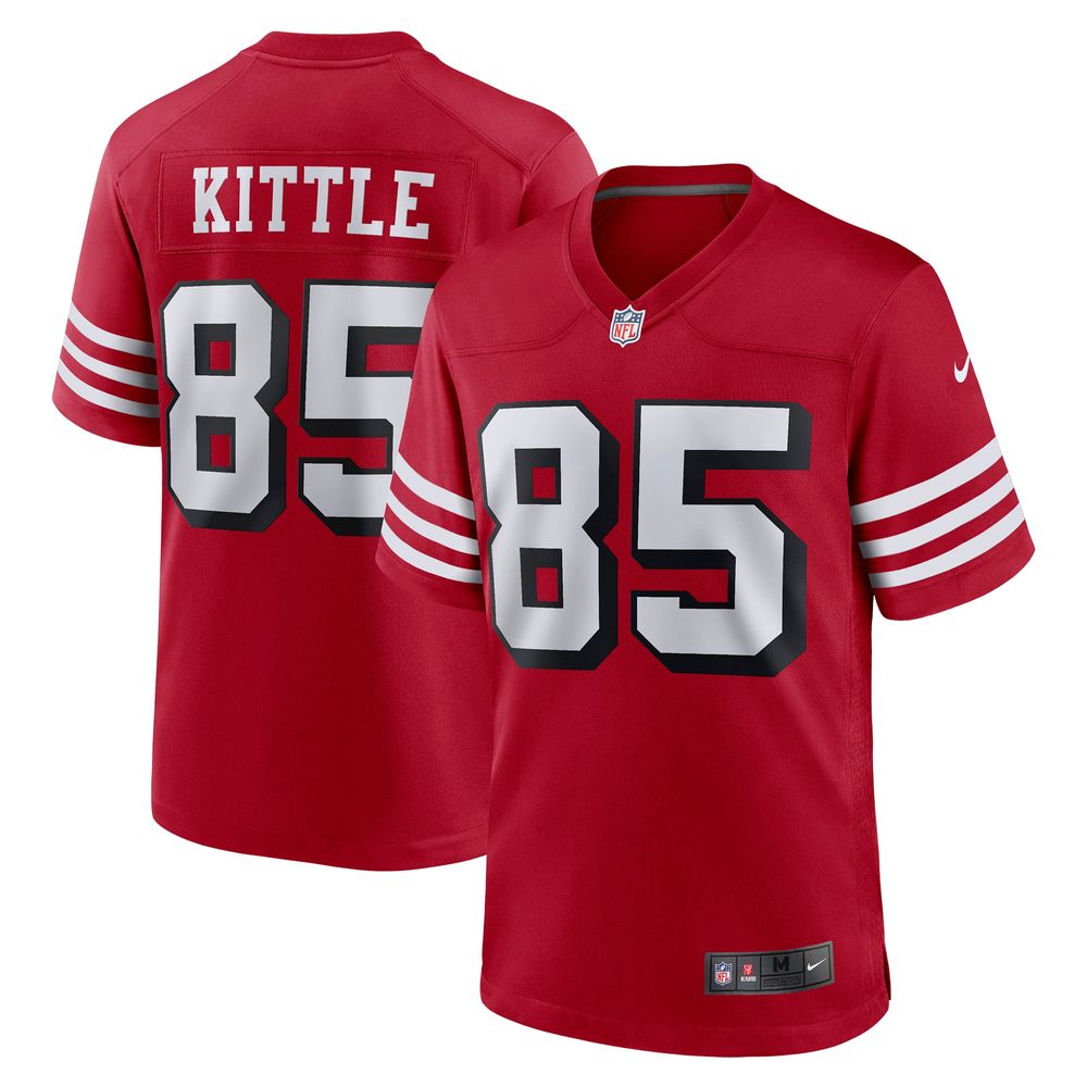 Men's Nike George Kittle Scarlet San Francisco 49ers Alternate - Game Jersey