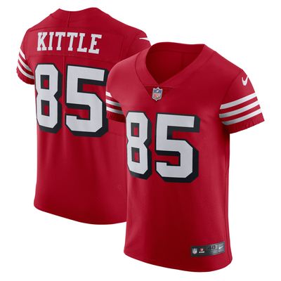 Men's Nike George Kittle Scarlet San Francisco 49ers Alternate Vapor Elite Jersey