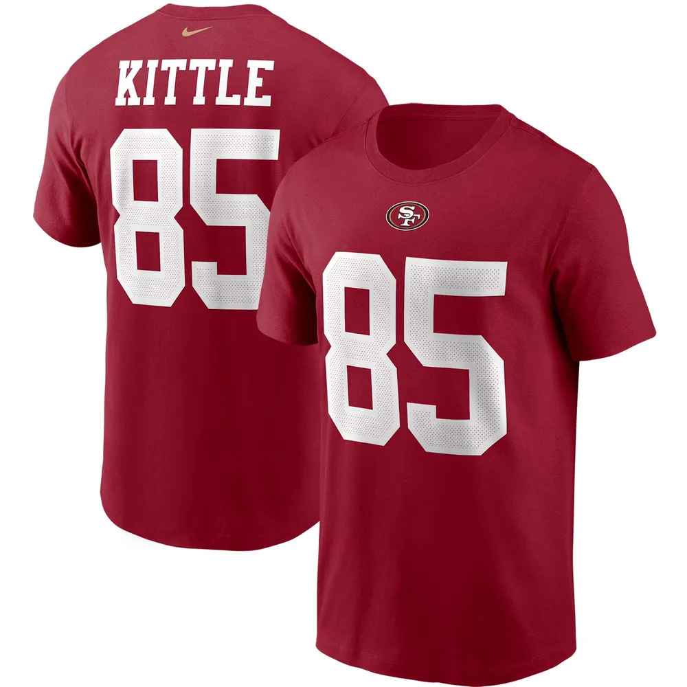 Lids George Kittle San Francisco 49ers Nike Name & Number T-Shirt - Scarlet