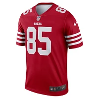 Men's Nike George Kittle Scarlet San Francisco 49ers Team Legend Player Performance Top