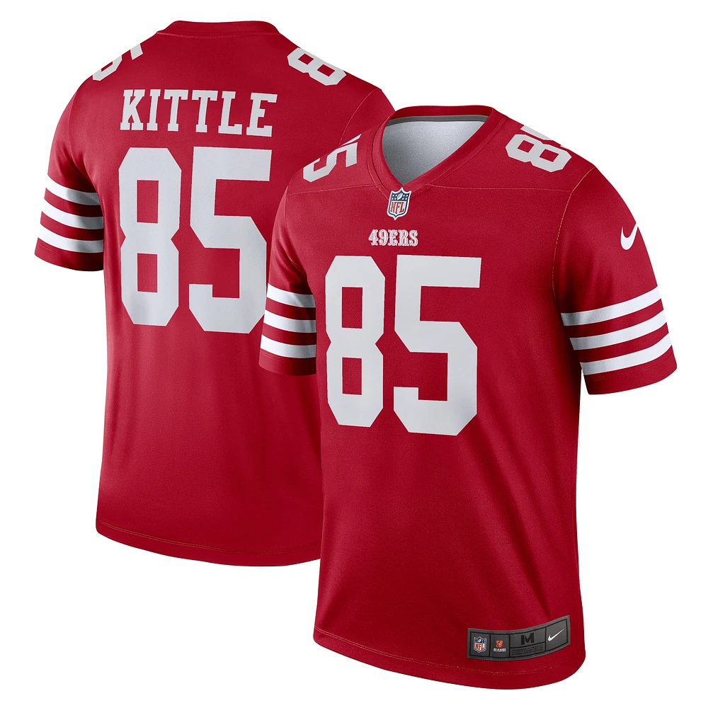 Haut Nike George Kittle Scarlet San Francisco 49ers Team Legend Player Performance pour homme