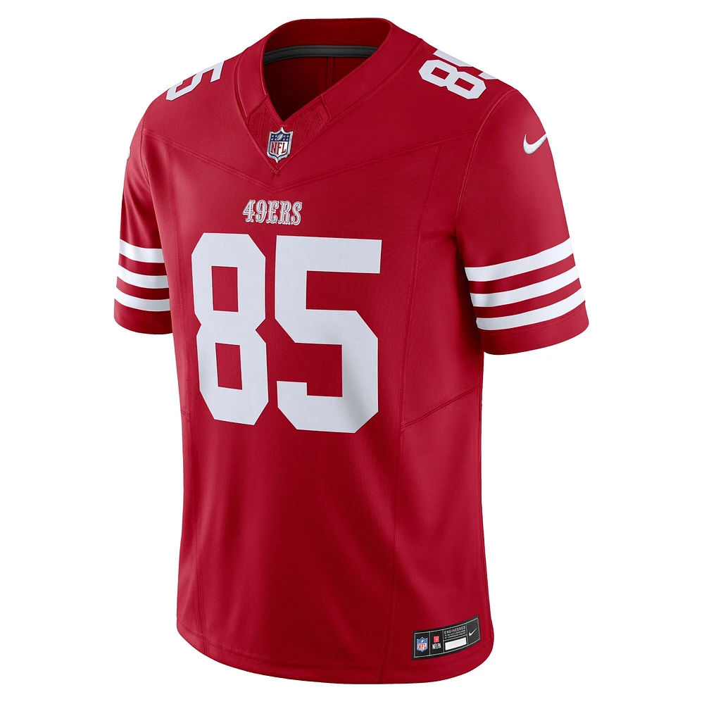 Nike George Kittle Scarlet pour homme San Francisco 49ers Vapor F.U.S.E. Maillot limité