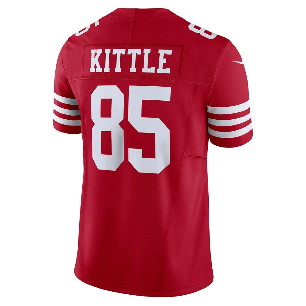 Nike George Kittle Scarlet pour homme San Francisco 49ers Vapor F.U.S.E. Maillot limité