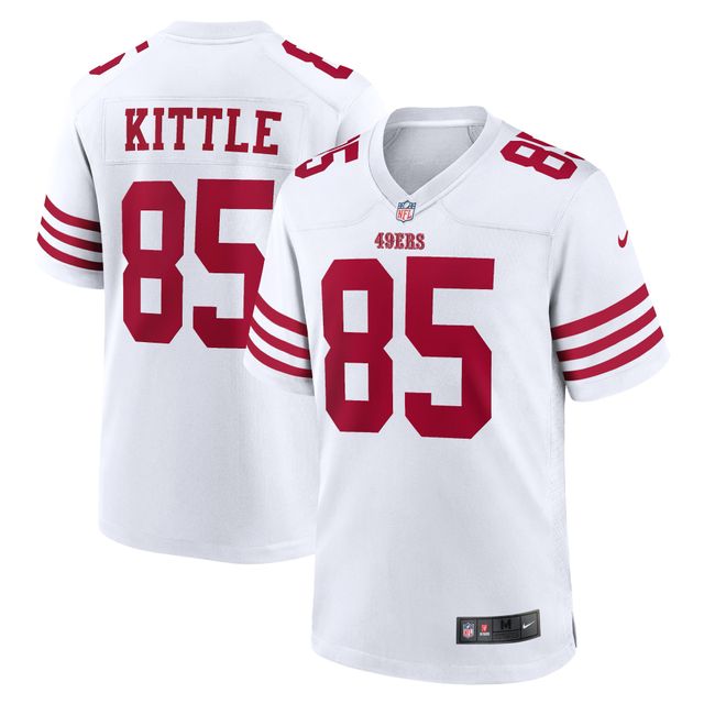 Maillot de match joueur Nike George Kittle des San Francisco 49ers pour homme, blanc