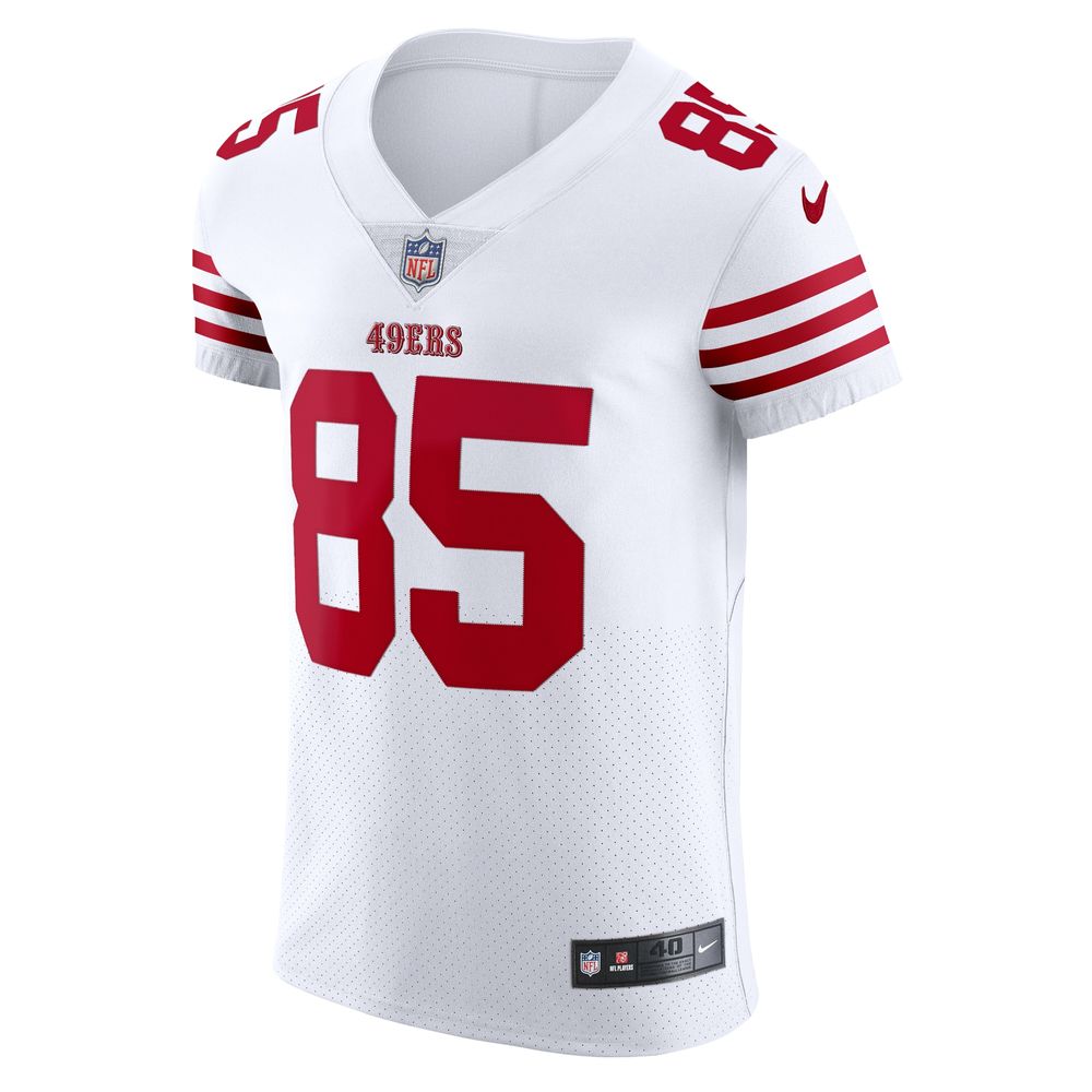 Men's Nike George Kittle White San Francisco 49ers Vapor Elite Jersey