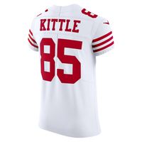 Men's Nike George Kittle White San Francisco 49ers Vapor Elite Jersey