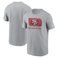 Men's Nike  Gray San Francisco 49ers Lockup Essential T-Shirt