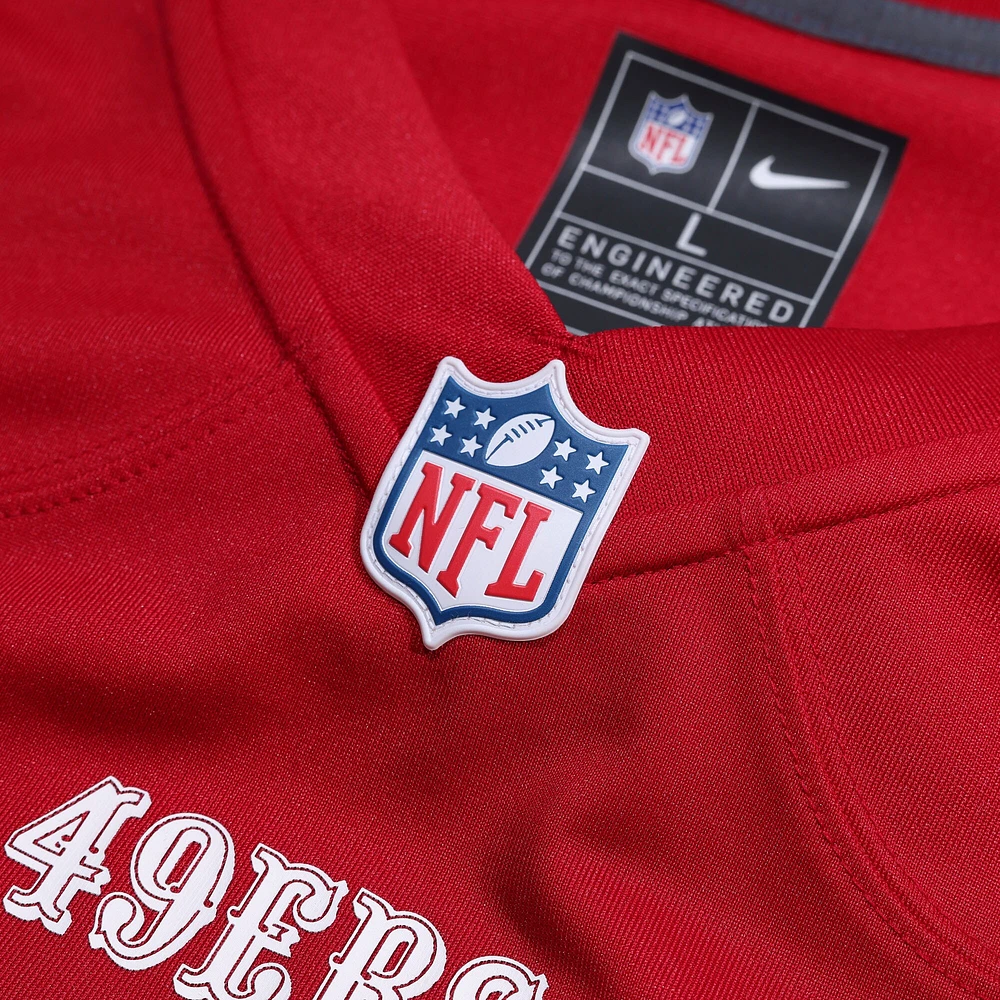 Men's Nike Isaiah Hodgins  Scarlet San Francisco 49ers Team Game Jersey