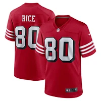 Men's Nike Jerry Rice Scarlet San Francisco 49ers Retired Player Alternate Game Jersey