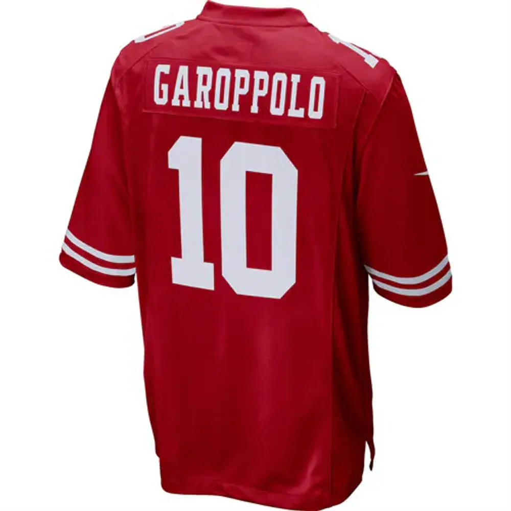 Men's San Francisco 49ers Jimmy Garoppolo Red Game Player Jersey