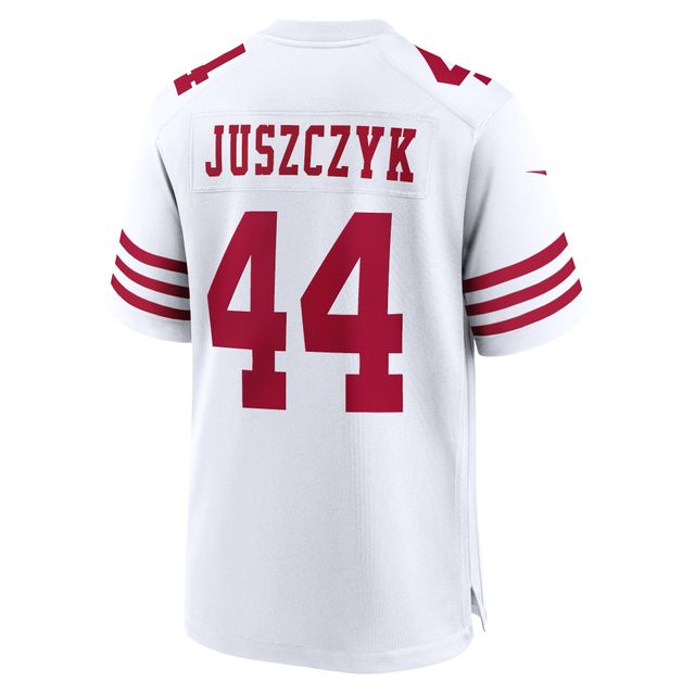 Maillot de match joueur Nike Kyle Juszczyk des San Francisco 49ers blanc pour homme