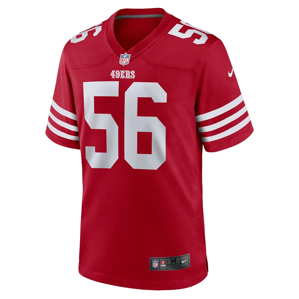 Men's Nike Leonard Floyd  Scarlet San Francisco 49ers Team Game Jersey