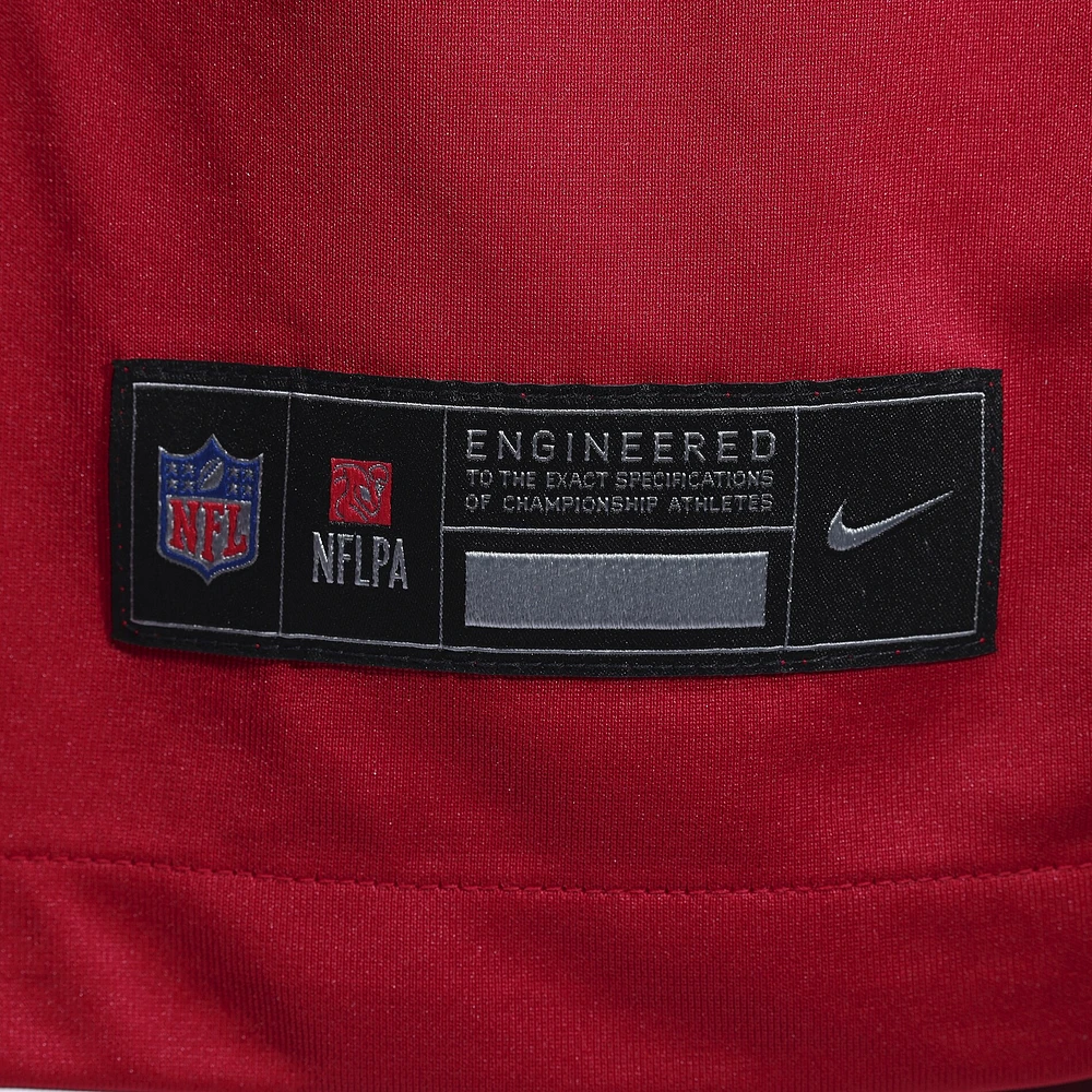 Men's Nike Mac Jones  Scarlet San Francisco 49ers Team Game Jersey