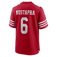 Men's Nike Malik Mustapha  Scarlet San Francisco 49ers Game Jersey