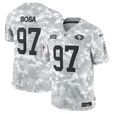 Maillot Nike Nick Bosa Arctic Camo San Francisco 49ers 2024 Salute to Service Limited pour homme