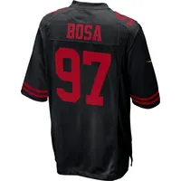 Nike Men's Nike Nick Bosa Black San Francisco 49ers Fashion Game Jersey