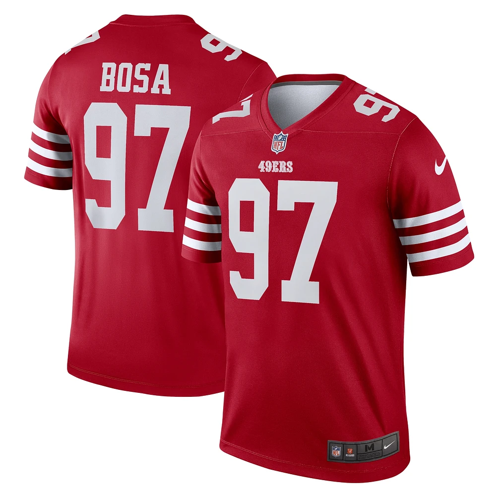 Men's Nike Nick Bosa Scarlet San Francisco 49ers Team Legend Jersey
