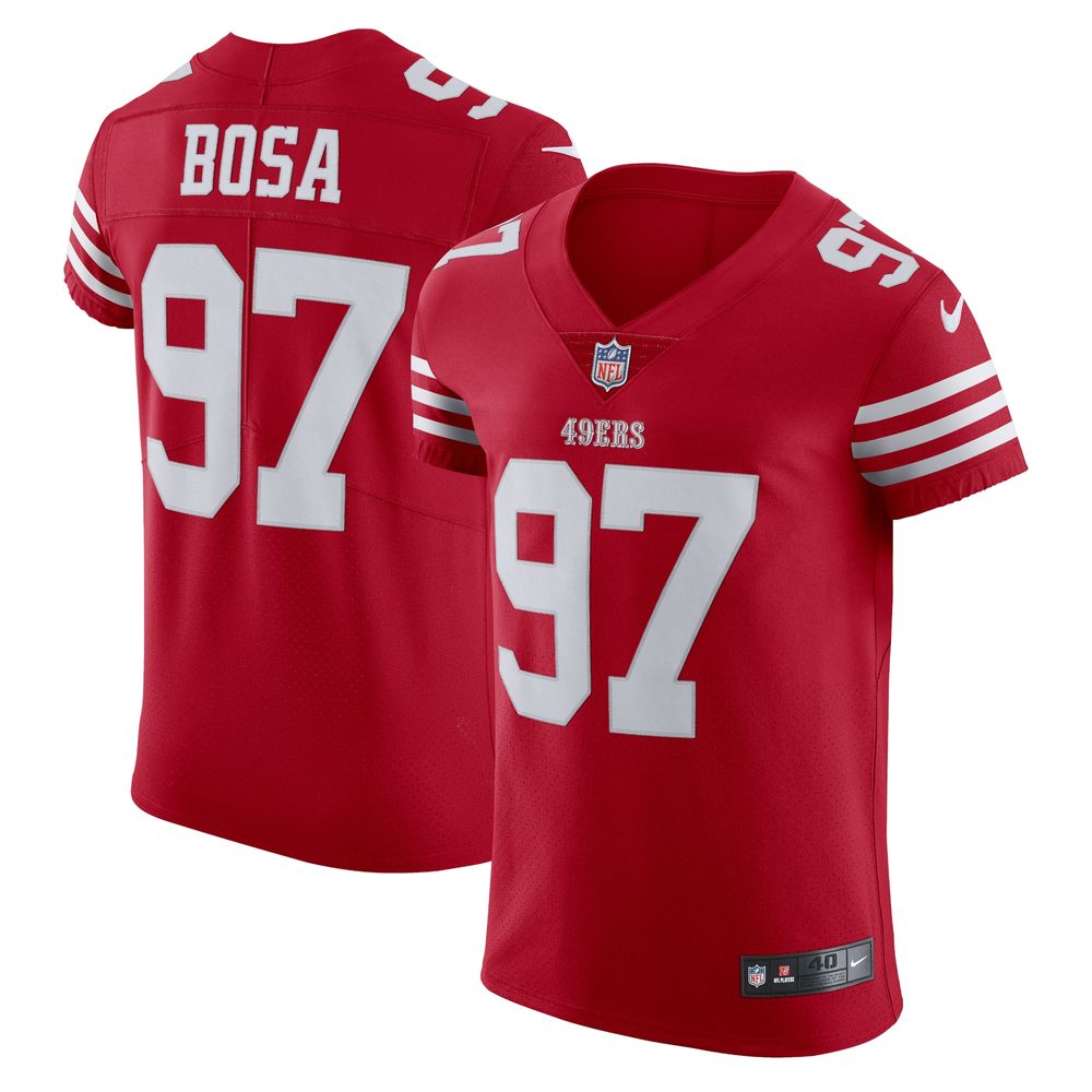 Nike Men's Nick Bosa White San Francisco 49ers Vapor Elite Jersey